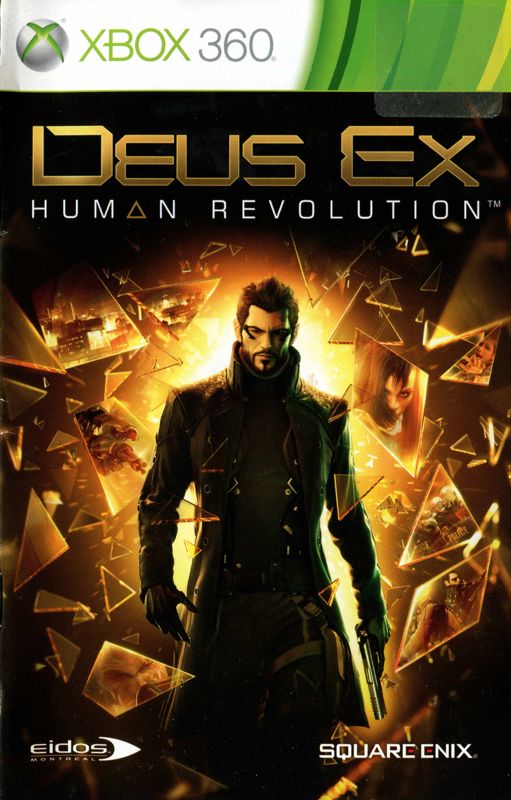 Manual for Deus Ex: Human Revolution: Limited Edition (Xbox 360): Front