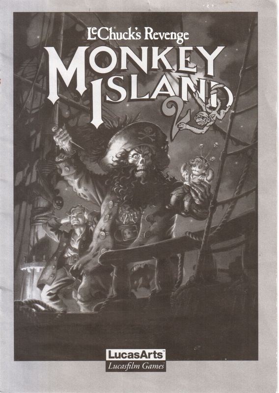 Manual for Monkey Island 2: LeChuck's Revenge (DOS) (3.5" Version): Front