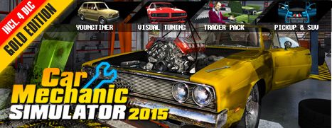 Front Cover for Car Mechanic Simulator 2015: Gold Edition (Macintosh and Windows) (Steam release)