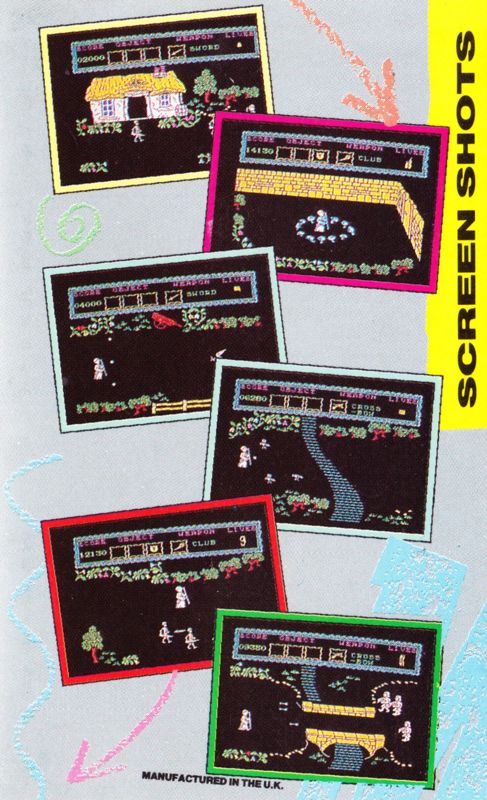 Inside Cover for The Curse of Sherwood (ZX Spectrum): Left