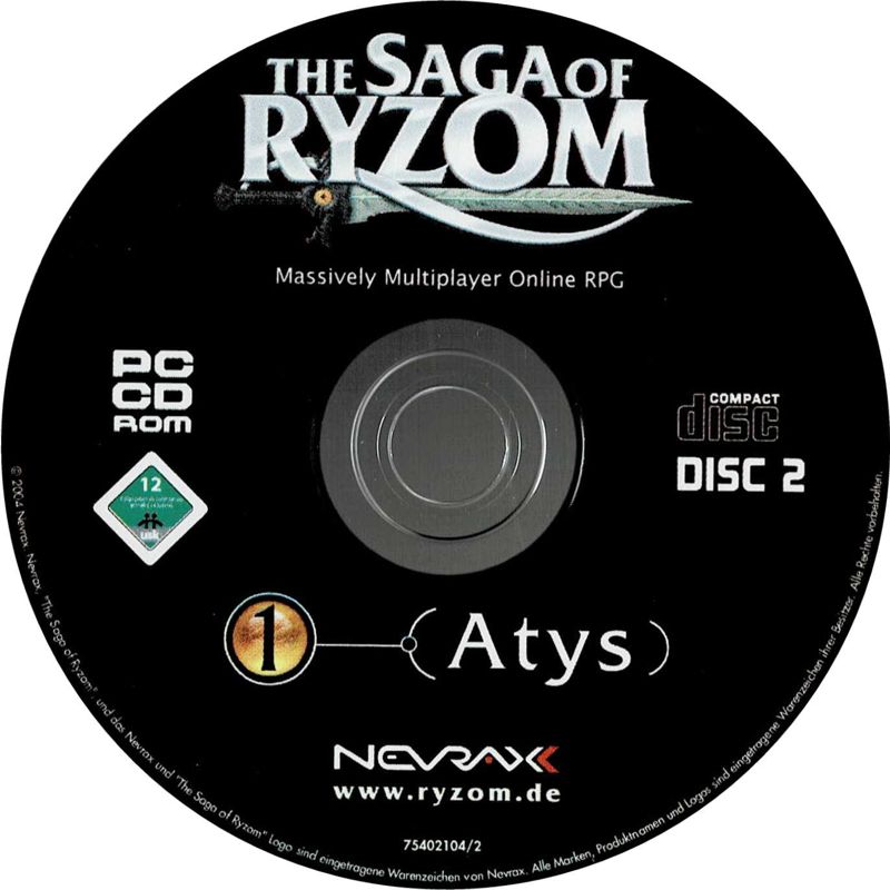 Media for The Saga of Ryzom (Windows): Disc 2