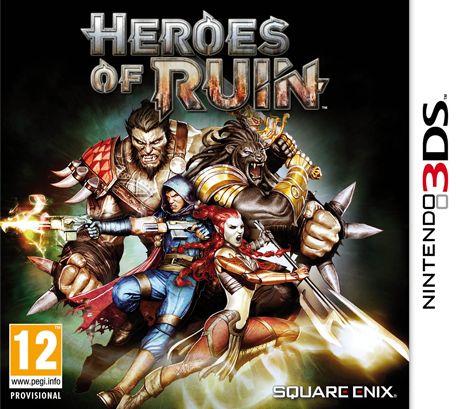 Front Cover for Heroes of Ruin (Nintendo 3DS) (download release)