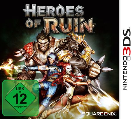 Front Cover for Heroes of Ruin (Nintendo 3DS) (download release)