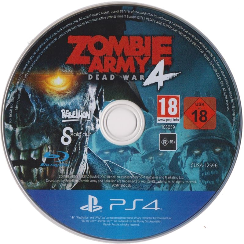 Media for Zombie Army 4: Dead War (PlayStation 4)