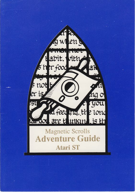 Reference Card for Jinxter (Atari ST): Adventurer Guide front