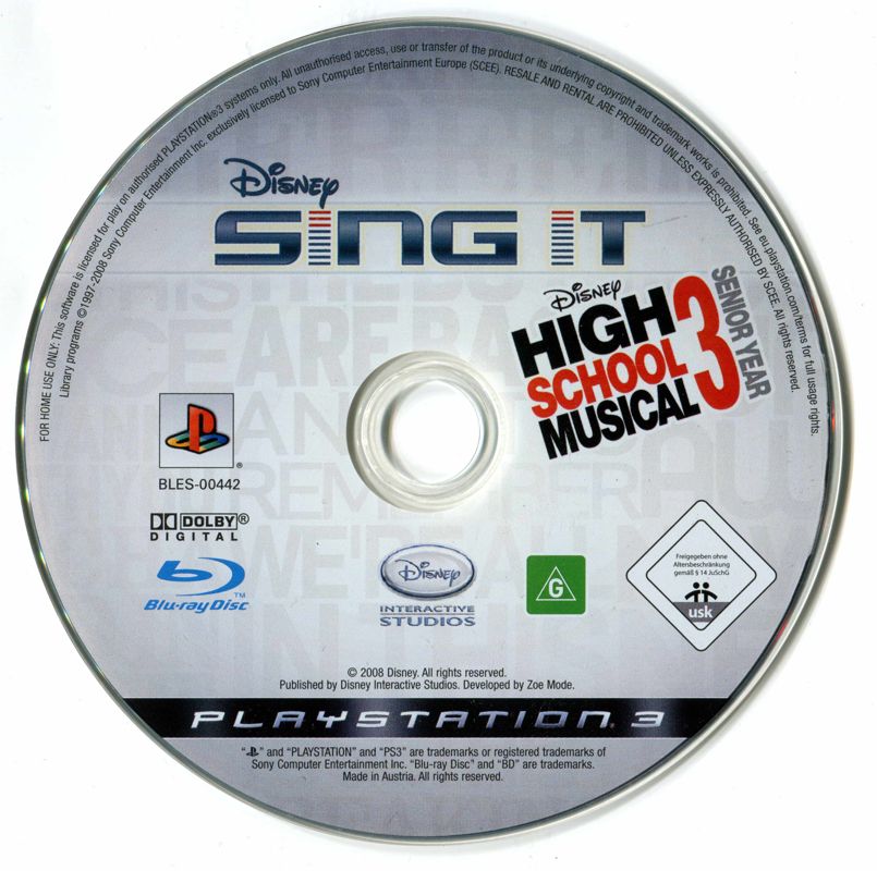 Buy PlayStation 3 Sing It High School Musical 3 Senior Year (Game Only)