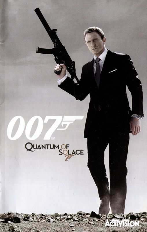 Manual for 007: Quantum of Solace (PlayStation 2): Front