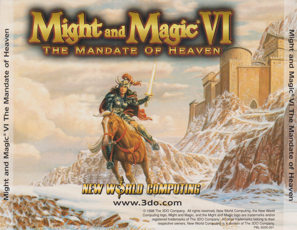 Other for Might and Magic VI: The Mandate of Heaven (Windows): Jewel Case - Full Back Cover