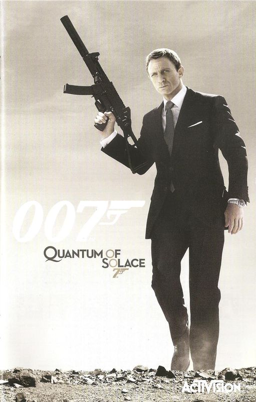 Manual for 007: Quantum of Solace (PlayStation 2): Front