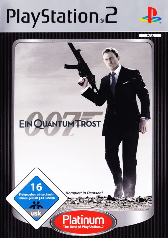 Front Cover for 007: Quantum of Solace (PlayStation 2) (Platinum release)