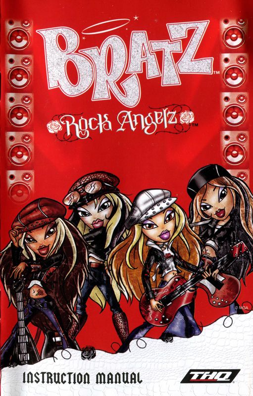 Manual for Bratz Rock Angelz (PlayStation 2) (Platinum release): Front