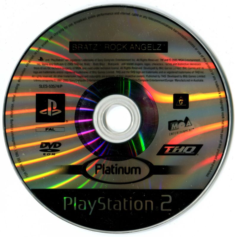 Media for Bratz Rock Angelz (PlayStation 2) (Platinum release)