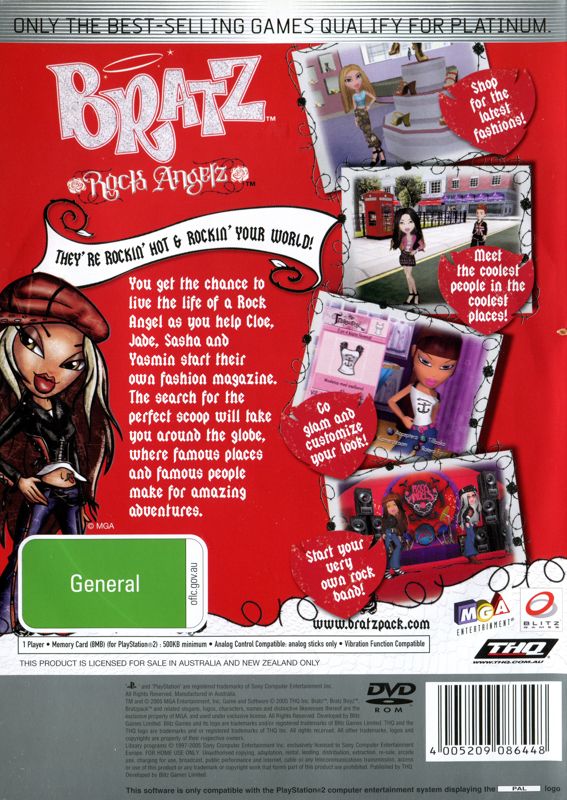 Bratz Rock Angelz cover or packaging material - MobyGames