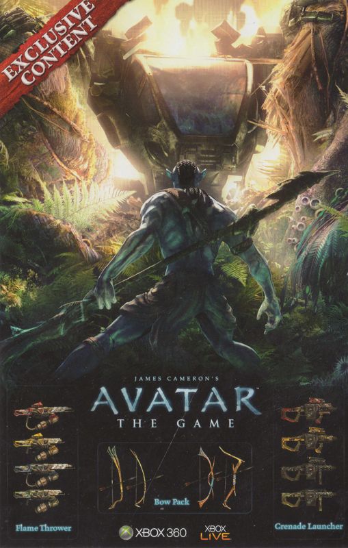 Other for James Cameron's Avatar: The Game (Xbox 360): DLC voucher (front)