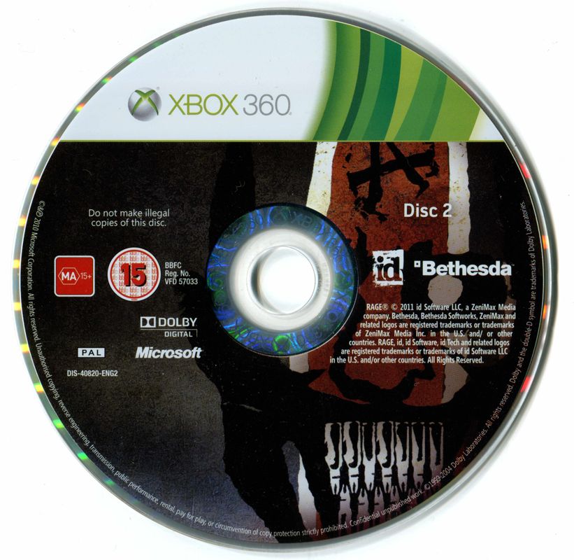 Media for Rage (Xbox 360): Disc 2