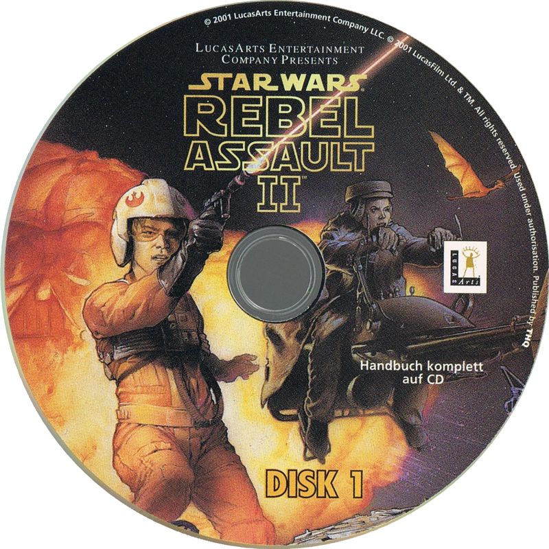Media for Star Wars: Rebel Assault II - The Hidden Empire (DOS and Windows) (re-release): Disc 1