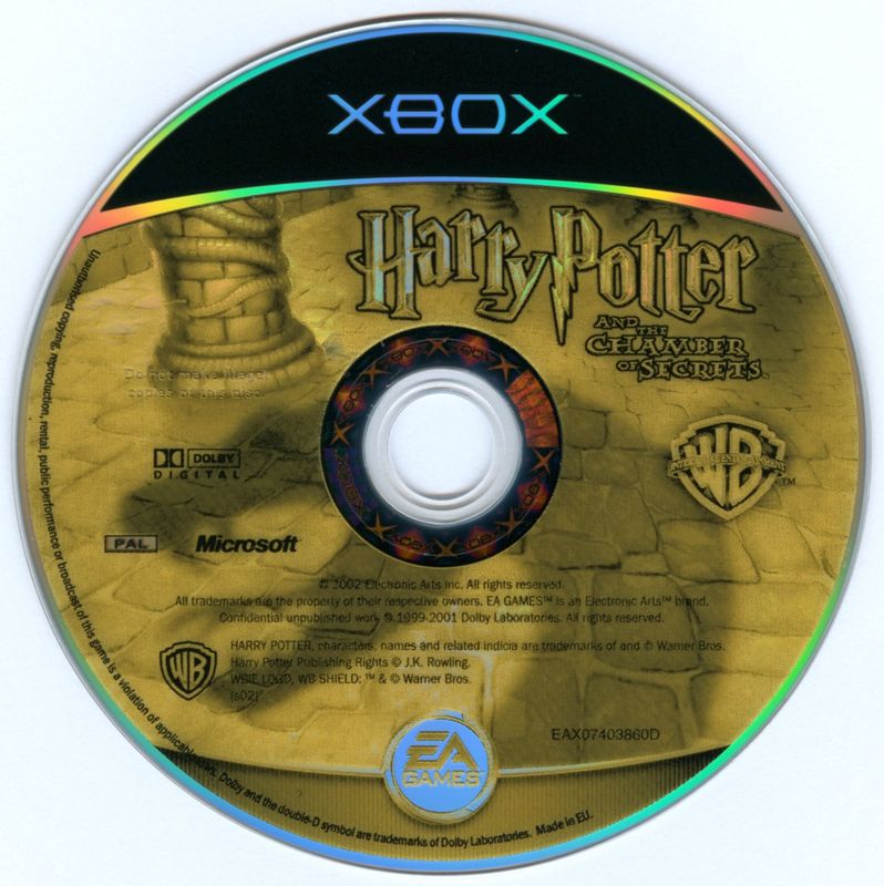 Media for Harry Potter and the Chamber of Secrets (Xbox) (European release)