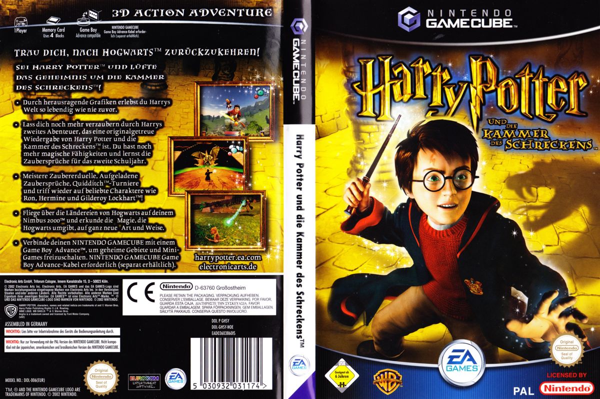 Full Cover for Harry Potter and the Chamber of Secrets (GameCube)