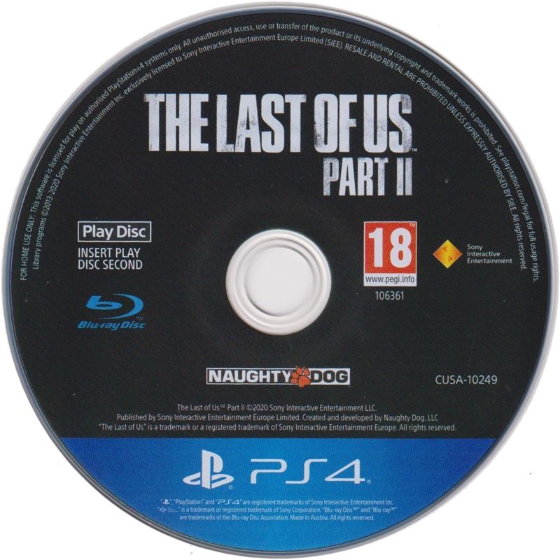 The Last of Us: Part 2 vem em dois discos Bluray