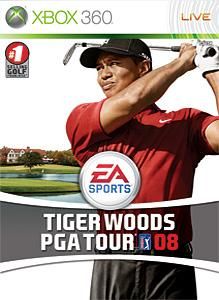 Front Cover for Tiger Woods PGA Tour 08 (Xbox 360) (Games on Demand release)