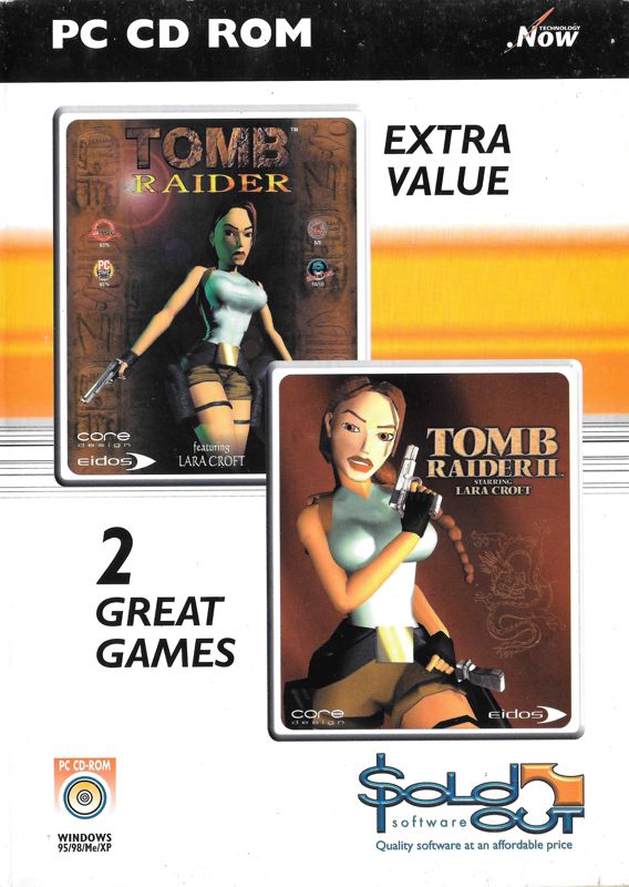Front Cover for Tomb Raider / Tomb Raider II (Windows) (Sold Out Software release)