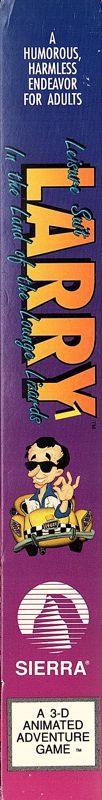Spine/Sides for Leisure Suit Larry 1: In the Land of the Lounge Lizards (Macintosh): Right