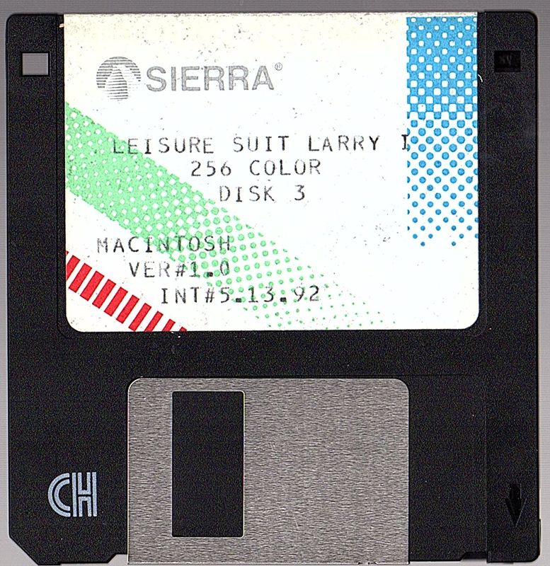 Media for Leisure Suit Larry 1: In the Land of the Lounge Lizards (Macintosh): Disk 3
