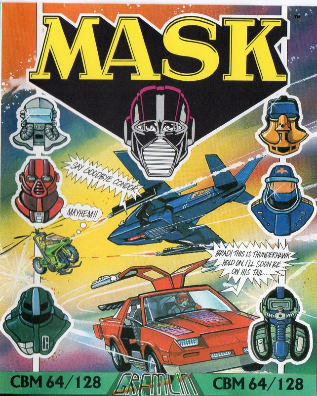 Front Cover for MASK (Commodore 64)