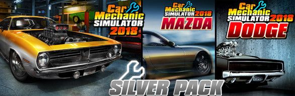 Front Cover for Car Mechanic Simulator 2018: Silver Pack (Macintosh and Windows) (Steam release)