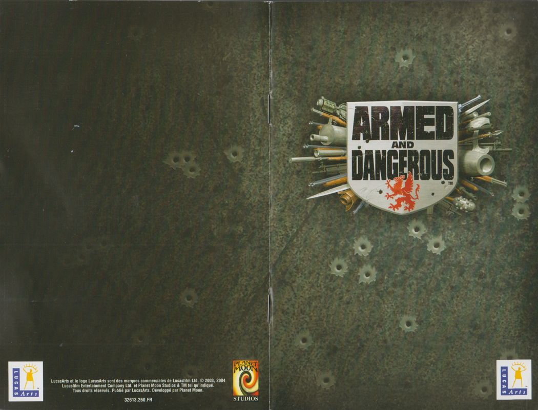 Manual for Armed and Dangerous (Windows) (Full French version): Full (28-page)