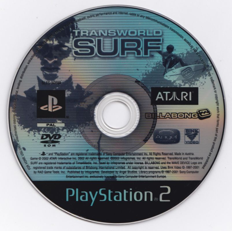 Media for TransWorld Surf (PlayStation 2)