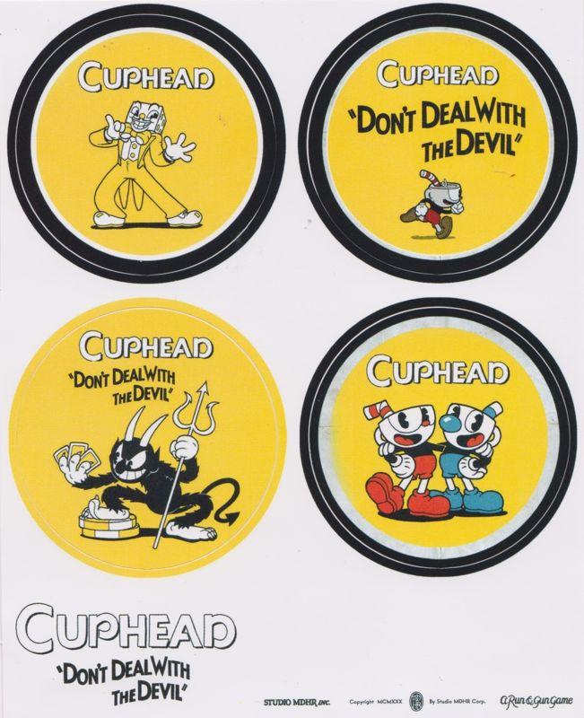 Extras for Cuphead (Windows Apps and Xbox One): Sticker Sheet