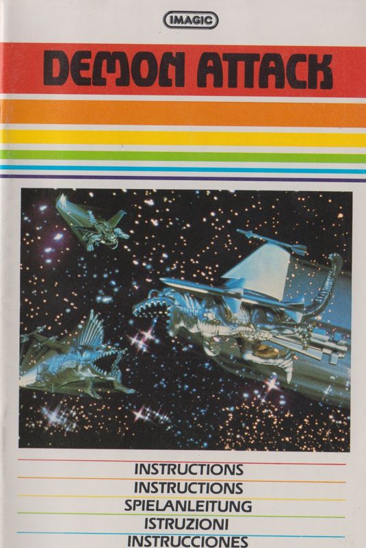 Manual for Demon Attack (Atari 2600) ("International Edition"): Front