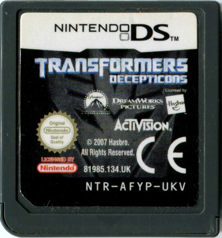 Media for Transformers: Decepticons (Nintendo DS): Front