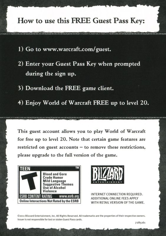 Extras for StarCraft II: Heart of the Swarm (Macintosh and Windows): Guest Pass 3&4 - Back
