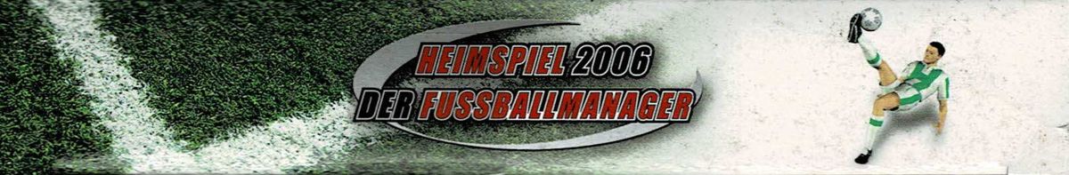 Spine/Sides for Heimspiel 2006: Der Fußballmanager (Windows): Top