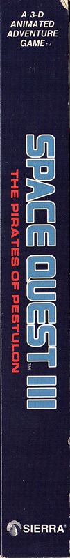 Spine/Sides for Space Quest III: The Pirates of Pestulon (DOS): Right