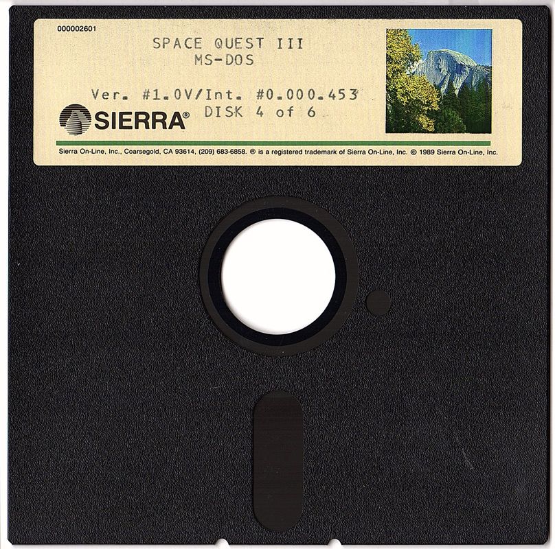 Media for Space Quest III: The Pirates of Pestulon (DOS): 5.25" Disk 4