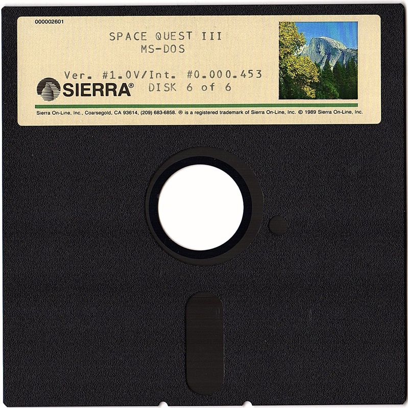 Media for Space Quest III: The Pirates of Pestulon (DOS): 5.25" Disk 6
