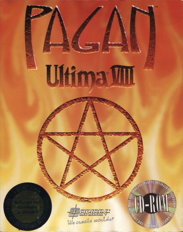 Pagan: Ultima VIII cover or packaging material - MobyGames