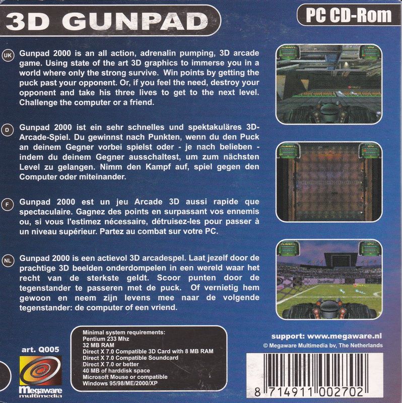 Other for 40 PC Games: Mega Game Box (Windows): Vol 5: 3D Gunpad - Back