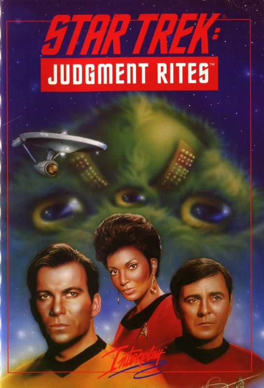 Manual for Star Trek: Judgment Rites (DOS) (3.5" FD version): Front