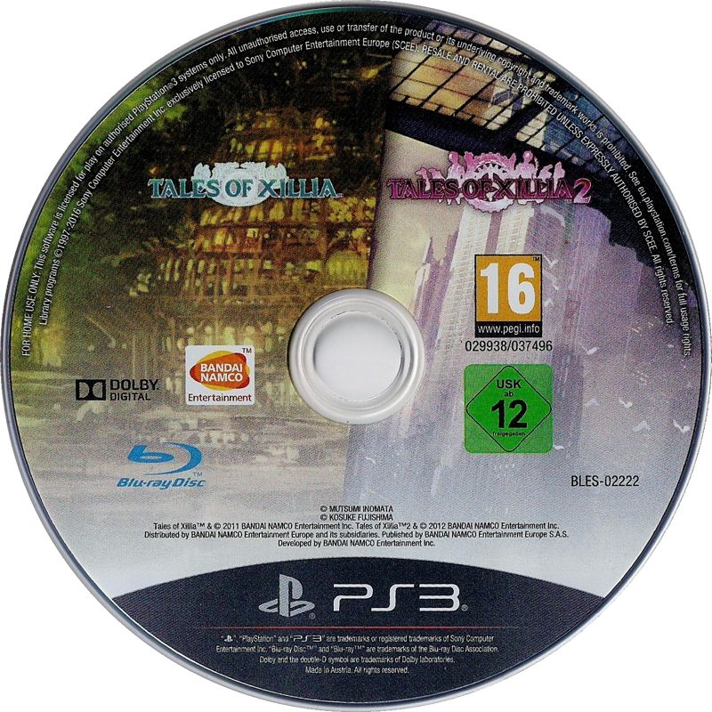 Media for Tales of Xillia / Tales of Xillia 2 (PlayStation 3)