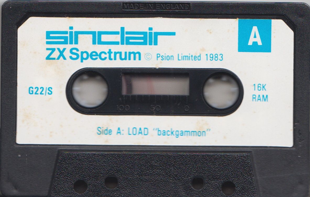 Media for Backgammon (ZX Spectrum): Side A