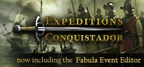 Front Cover for Expeditions: Conquistador (Linux and Macintosh and Windows) (Steam release): Fabula Event Editor