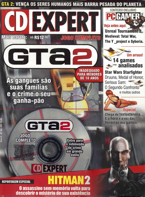 Front Cover for Grand Theft Auto 2 (Windows) (PC Gamer / CD Expert N° 54 covermount)