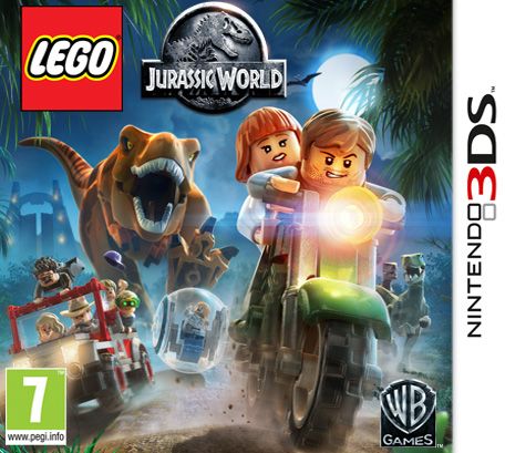 Front Cover for LEGO Jurassic World (Nintendo 3DS) (download release)