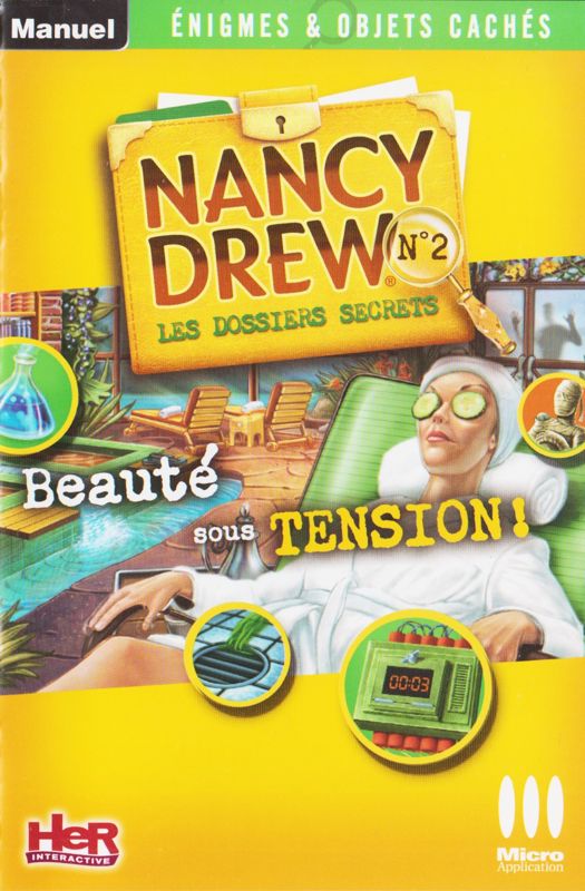 Manual for Nancy Drew Dossier: Resorting to Danger! (Windows): Front (16-page)