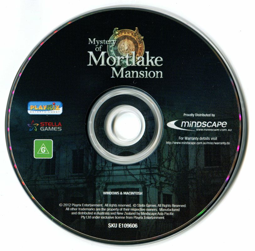 Media for Mystery of Mortlake Mansion (Macintosh and Windows)