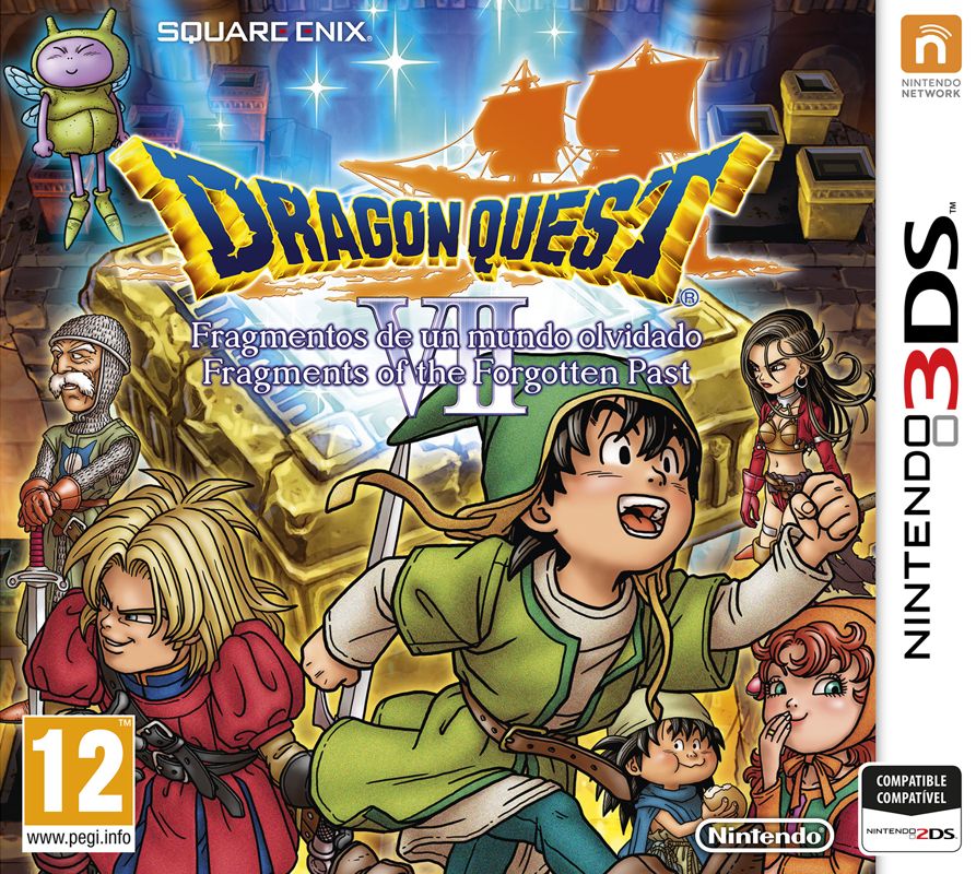 Front Cover for Dragon Quest VII: Fragments of the Forgotten Past (Nintendo 3DS) (download release)